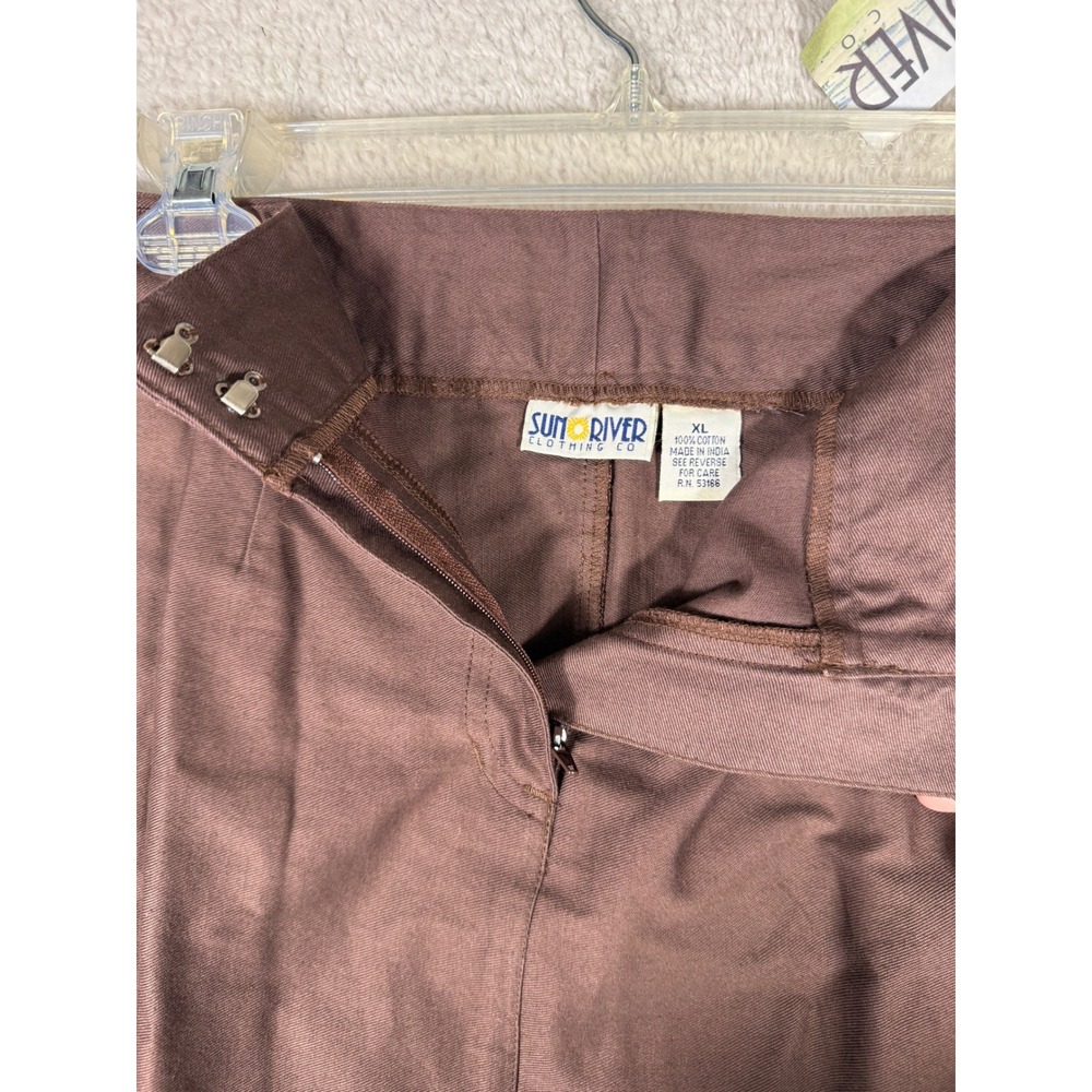 Sun River Skirt Set Women 2X Brown‎ NWT Lace Trim Boho Cottagecore vintage 90's - Picture 14 of 16